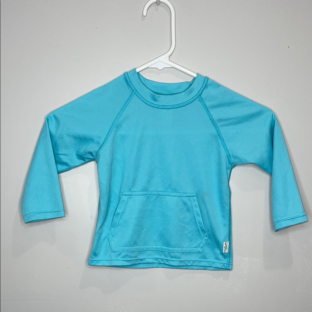 Kids Aqua Blue Rashguard Swim Shirt